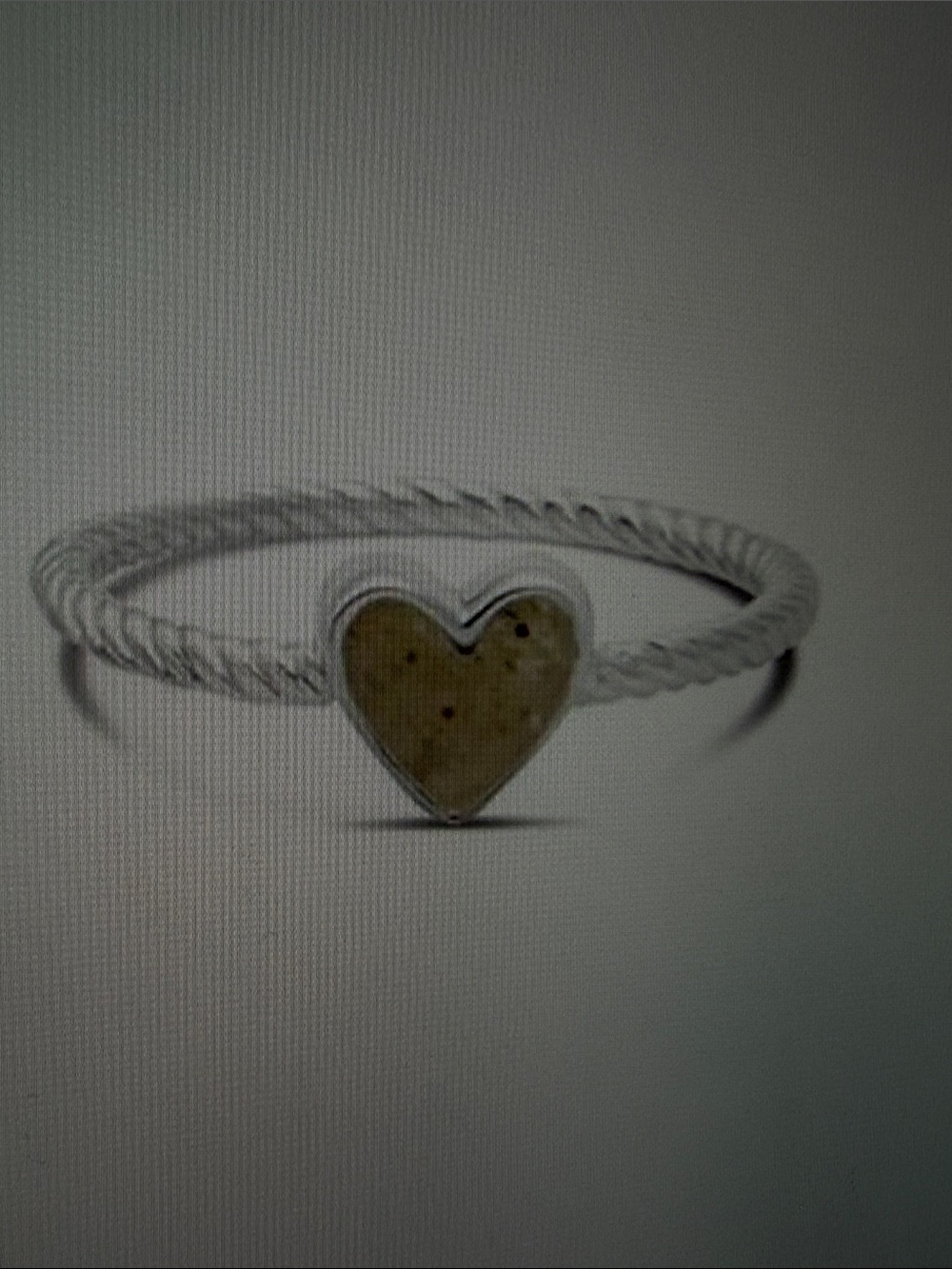 Heart rope stacking sand filled  ring